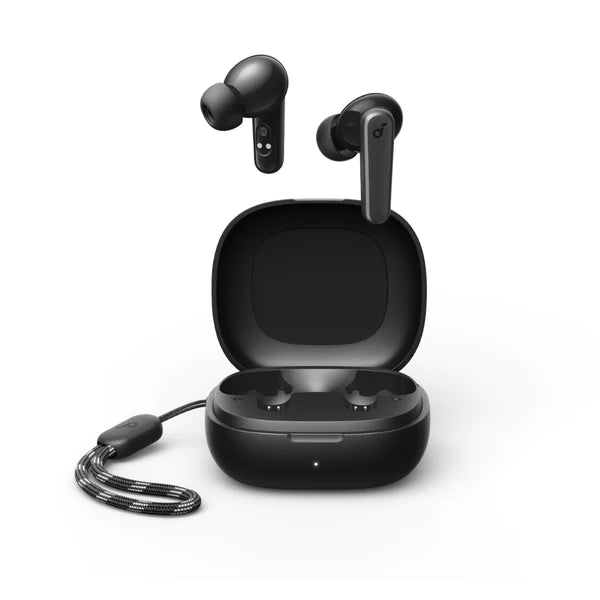 Soundcore R50i charging case open with earbuds inside