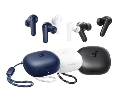 Soundcore R50i earbuds worn in ear music listening daily use